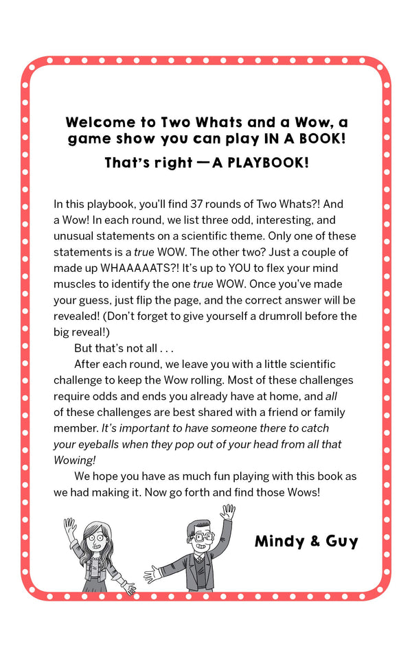 Wow in the World: Two Whats?! and a Wow! Think & Tinker Playbook by Mindy Thomas & Guy Raz